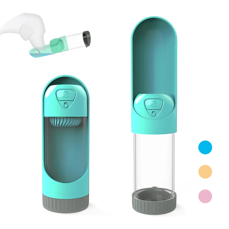 Botella de agua para perros y gatos, alimentador para beber al aire libre, tazón de fuente de alimentación de mascotas de viaje, dispensador de agua para perros pequeños y grandes, Filtro a prueba de fugas