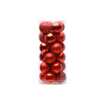 

24 PCS 4cm 6cm 8cm Modern Shiny Christmas Tree Ball Baubles Party Wedding Hanging Ornament Christmas Decoration Supplies