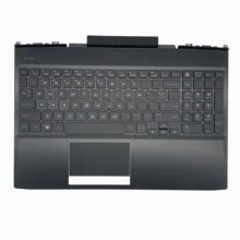 Original For HP Omen 15-DC Series Laptop Palmrest Upper Case US White Backlit Keyboard Touchpad L30195-001