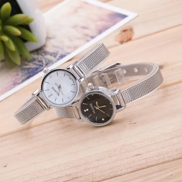Women Bracelet Watches Silver Stainless Steel Mesh Strap Small Dial Quartz Wrist Watch Ladies Gift Reloj Mujer 2020 | Наручные часы