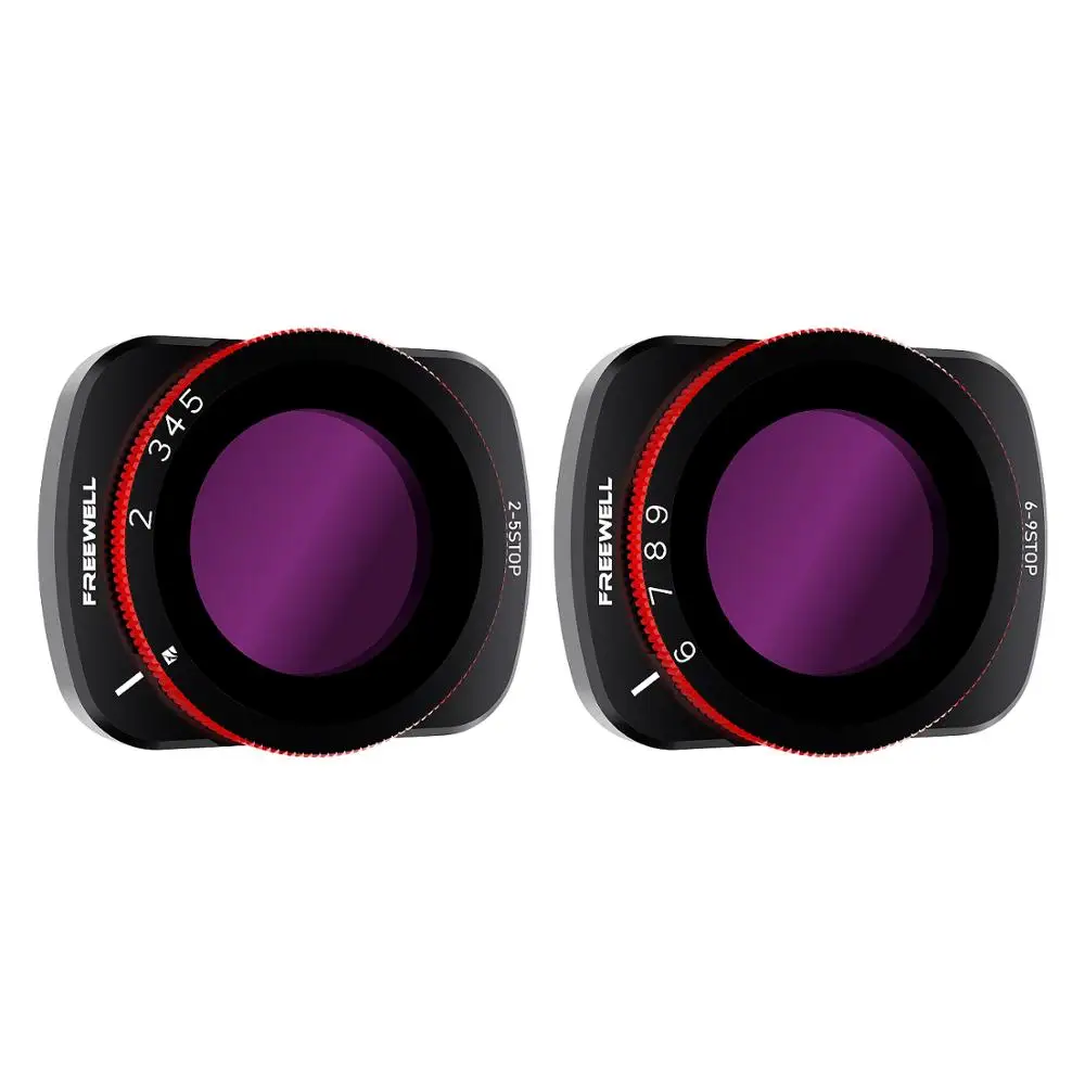 Переменные фильтры Freewell ND 2-5 Stop 6-9 2 Pack VND совместимы с DJI Osmo Pocket (не для 2) |