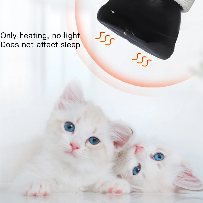 Pet Reptile Light Heating Bulb Lamp Heater Cage Black Ceramic E27 Warmer Bulb Brooder Chickens Tortoise Hamster Lizard Reptile