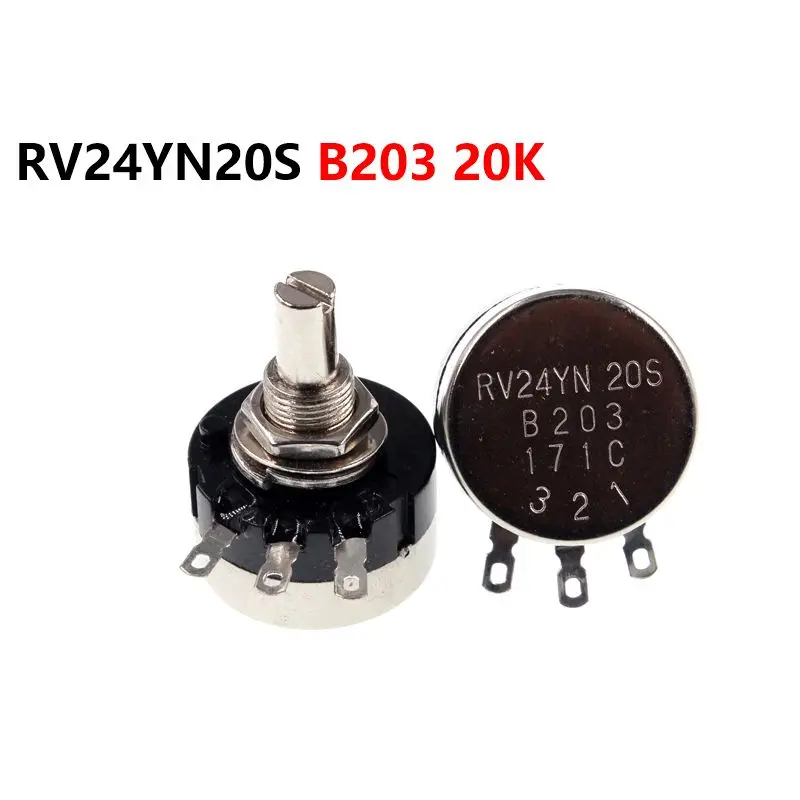 

RV24YN20S B203 20K одноповоротный потенциометр из углеродной пленки