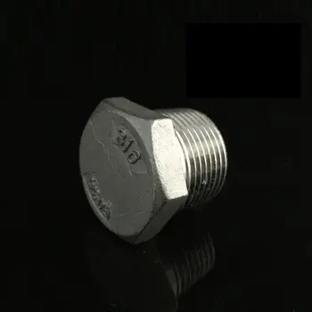 

1" BSP Male Thread 304 Stainless Steel Pipe Plug Outer Hexagon Head Socket Pipe Fittings End Cap