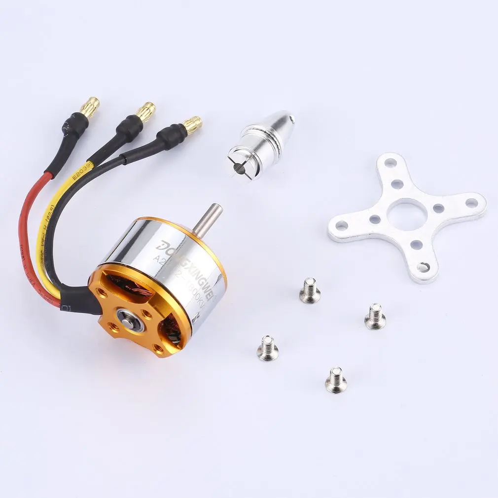 DXW A2208 1100KV 2-4S Outrunner бесщеточный двигатель для RC FPV беспилотный летательный аппарат Мультикоптер 9050 пропеллер - Цвет: A2212-1800KV