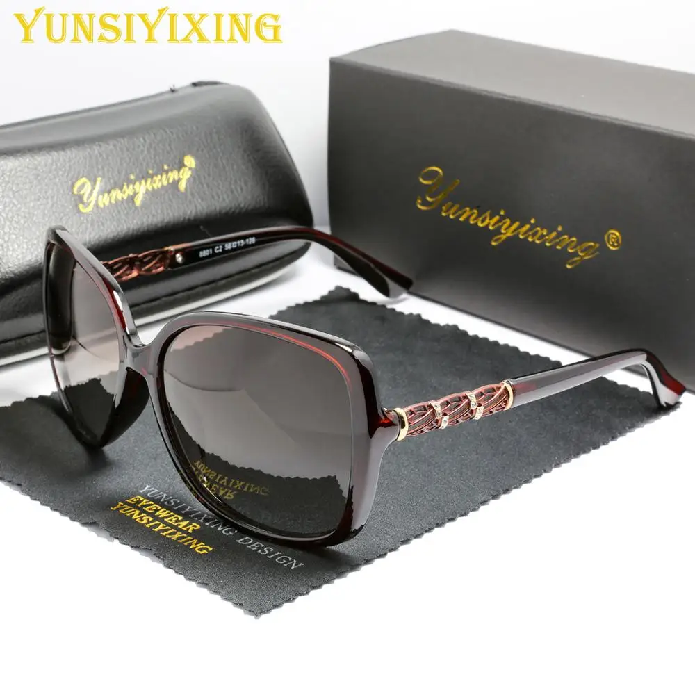 YXYS Fashion Polarized Sunglasses Brand Women's High Quality Butterfly Frame Sun Glasses Women UV400 oculos de sol Eyewear 8801