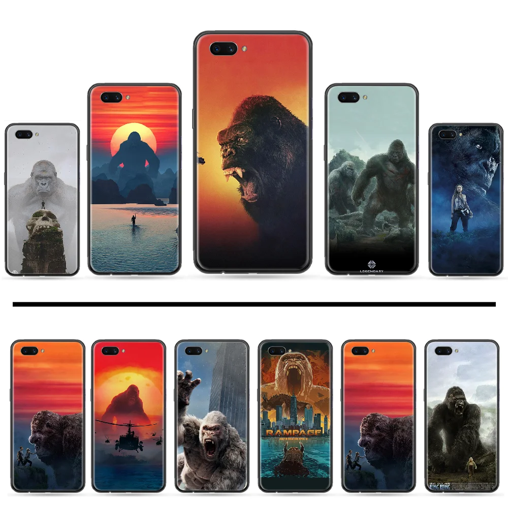 Мягкий цветной чехол для телефона Gorilla Monkey Ape OPPO A ax 3 5 37 57 59 73 75 83 71 2018 11 1k s PRO |