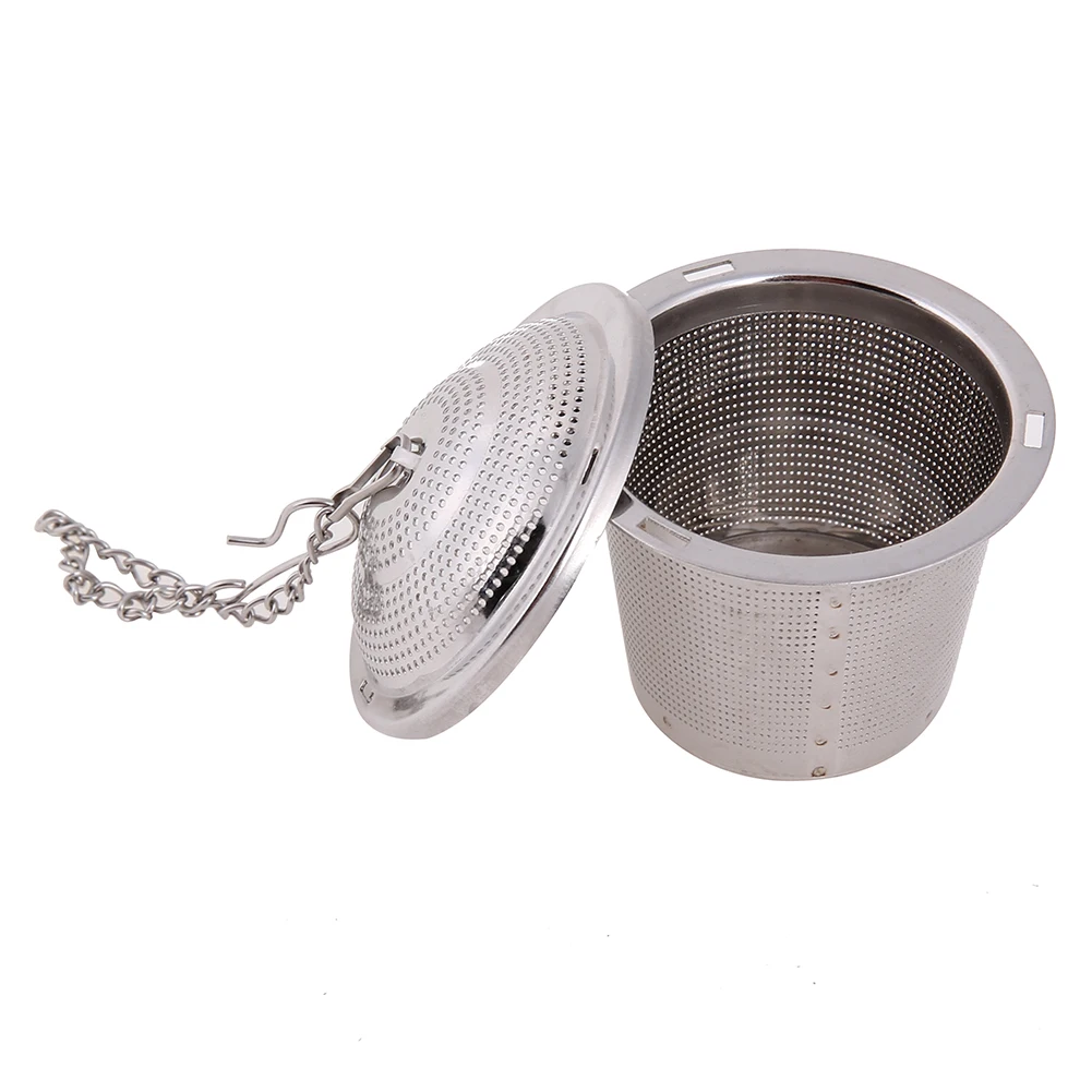 Stainless Steel Tea Strainer Locking Tea Infuser Filter Mesh Ball Seasoning Herb Spices Ball Strainer Infusor Mesh Tool