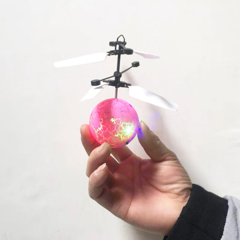 Mini LED Light Toys RC Helicopter Aircraft Suspension Induction Helicopter for Children Gift