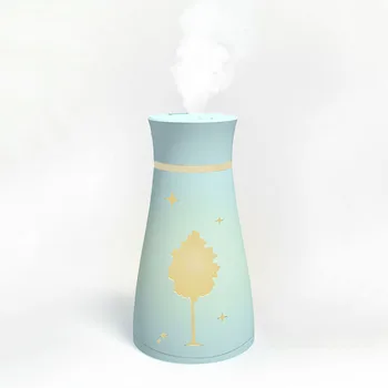 

200ml 3 in 1 Maple Leaf USB Air Humidifier Ultrasonic Aroma Diffuser LED Lamp Mini USB Fan Office Air Purifier