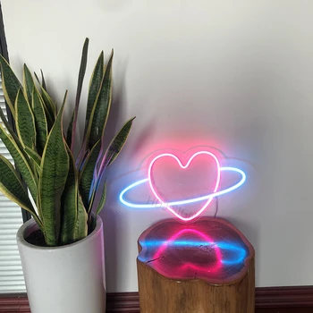 

Custom Neon Sign Logo Heart ball Waterproof Led Visual Bar Wall Light Up Sign Neon Decor Neonlamp for Room