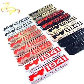 

2pcs Vintage 1941 75 Anniversary 4X4 Limited Emblem Metal Refitted Car Styling Sticker for JEEP TEXAS EDITION Star TRAIL RATED