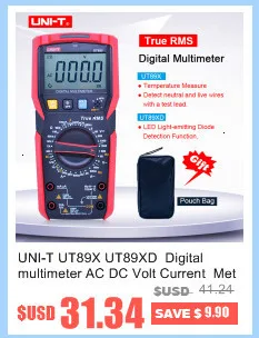 Бесконтактный 3 фазовый детектор UNI-T UT262A UT262C; живой провод обнаружения; фаза identipcation; не хватает-фаза решение измеритель напряжения переменного тока