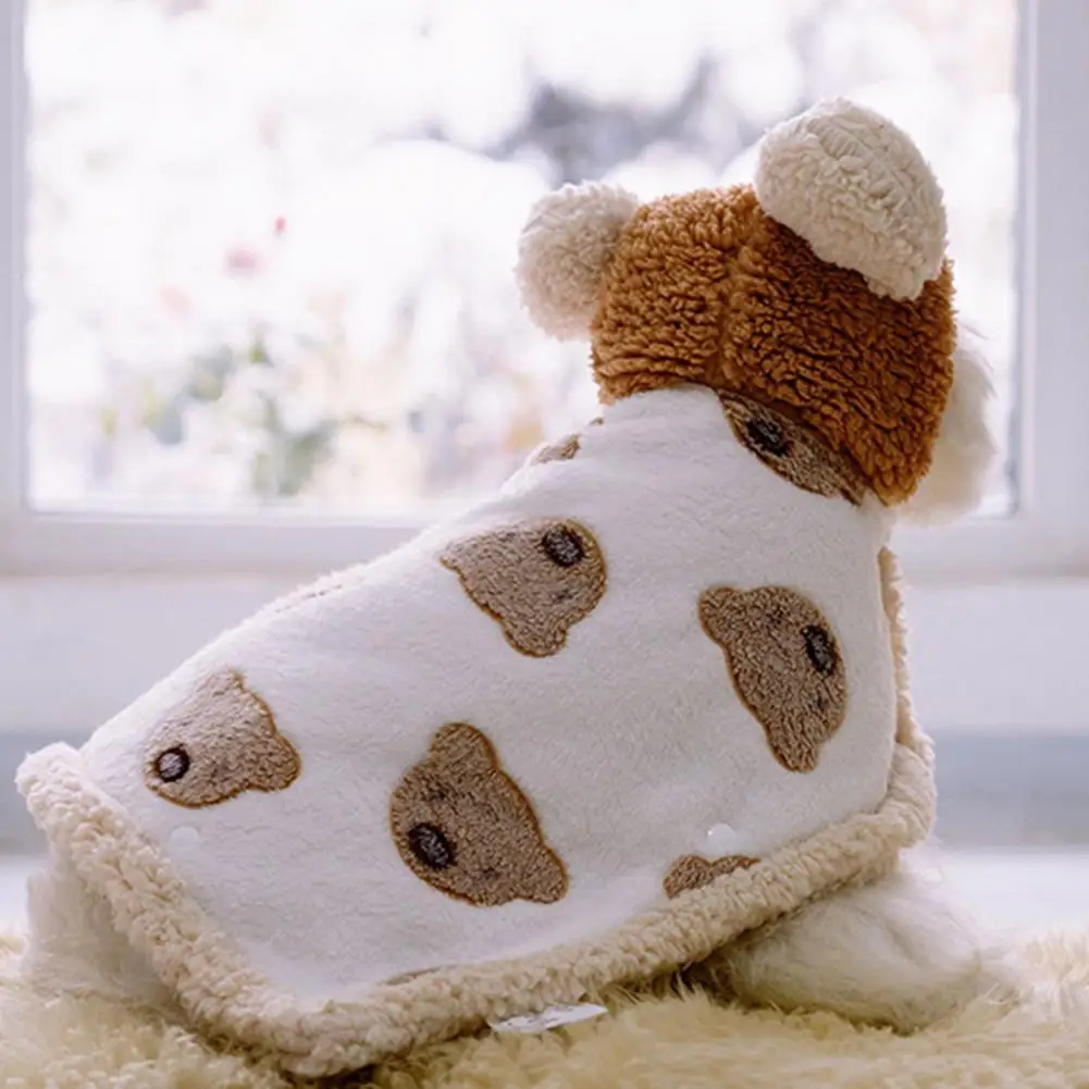 Stylish Pet Cape Button Closure Keep Warmth Universal Simplicity Dogs Apparel | Дом и сад