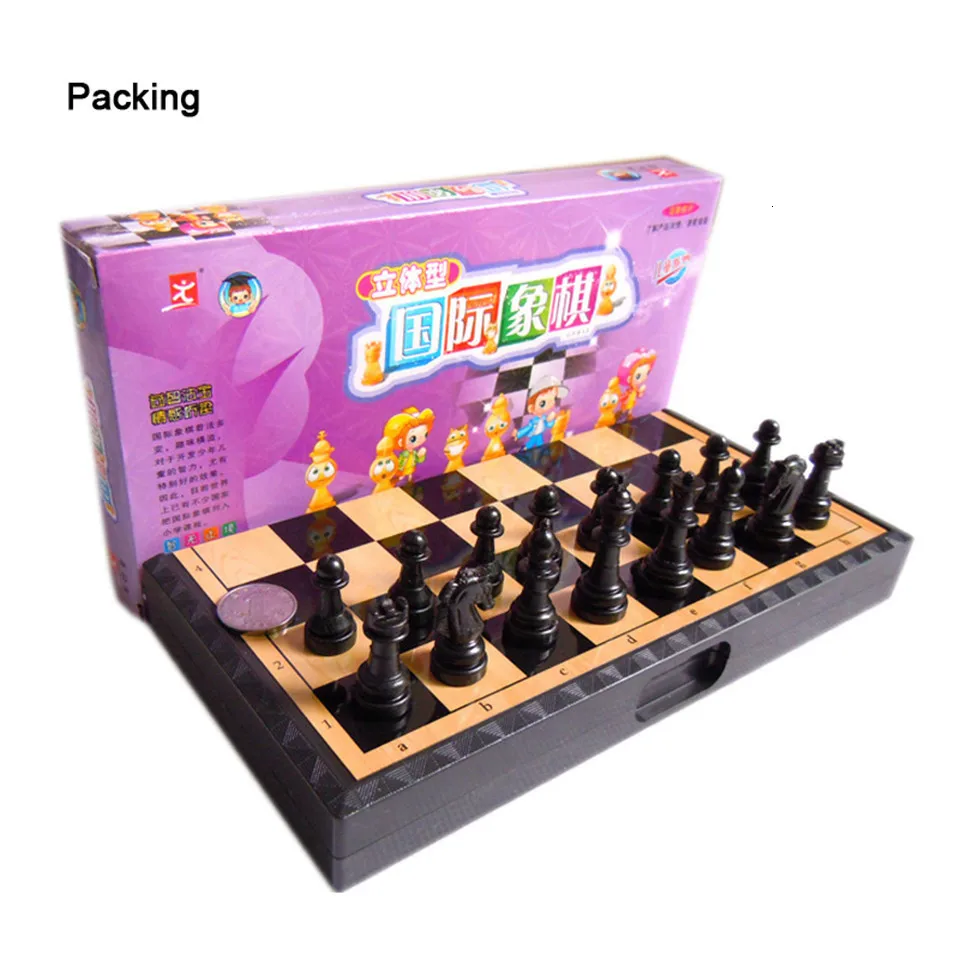 Переносные шахматы комплект игры международные шахматы магнитные пластиковые шахматы штук шахматы складные шахматные доски детские подарочные настольные игры
