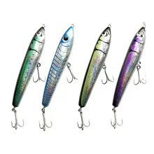 AS StickBaits VMC Treble Hooks 200g GT Tuna Trolling Lure Pencil Top Water Handmade Wooden Boat Fishing Artificial Bait