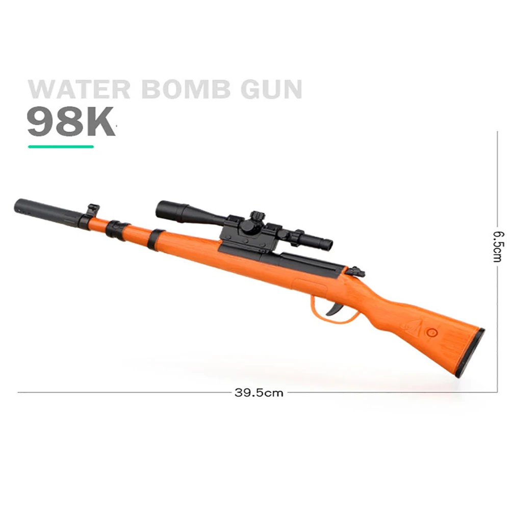 Mini Water Bullets Gun Toys for Boys Gifts Sniper 40cm Manual Loading Shooting Plastic Toy Gun 98K AK47 M4 M416 AWM M24 SKS