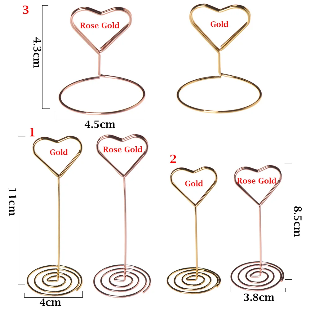 1 шт. классная Свадебная Рождественская вечеринка настольная декорация место держатель для карт романтическое сердце кольцо форма фото клип стол номер стенд