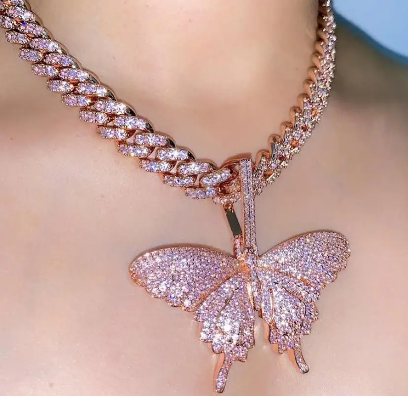 New Butterfly charm Pendant Necklaces 