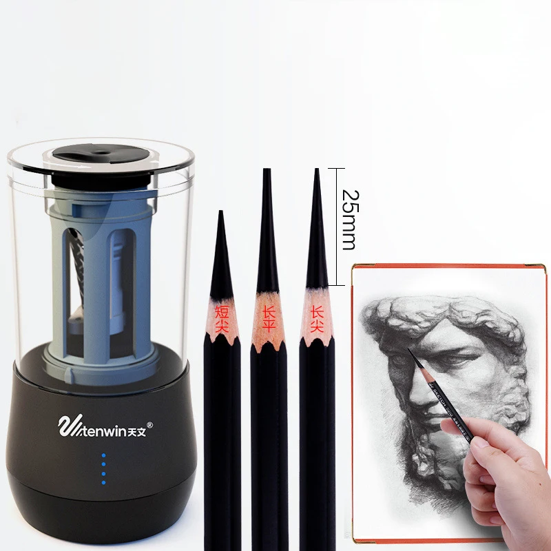 Art Professional Electric Pencil Sharpener Usb Charging Student Automatic For Kids Stationery School Supplies | Канцтовары для