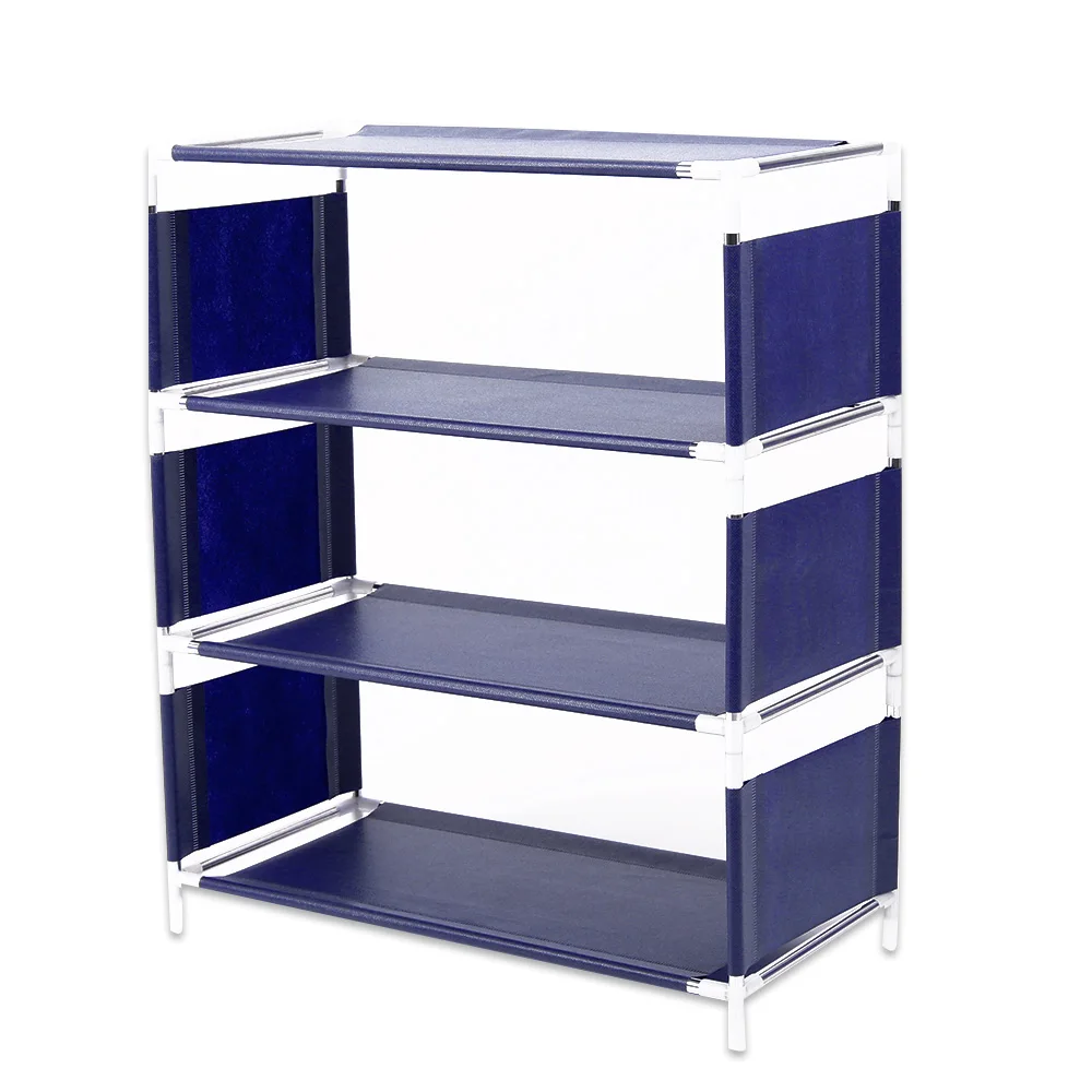 5 layer sapphire Удобная полка-держатель для обуви на шкаф для хранения DIY креативные бытовые принадлежности обувной шкаф Обувь Вешалка тапочки многоэтажная полка для обуви - Цвет: 5 layer sapphire