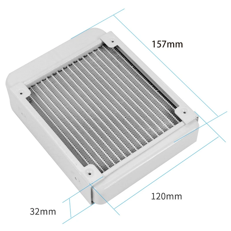 Aluminum Water Cooling 120 Radiator Led Cpu Liquid Cooler For 120Mm Fan G1/4 Heat Sink Exchanger Cooled Computer Pc