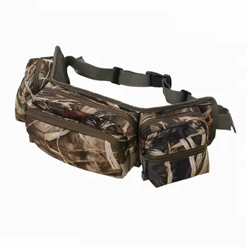 

FGOIBALL Camouflage waist bag breathable sports bag mountaineering bag flannel belt out camping running accessories