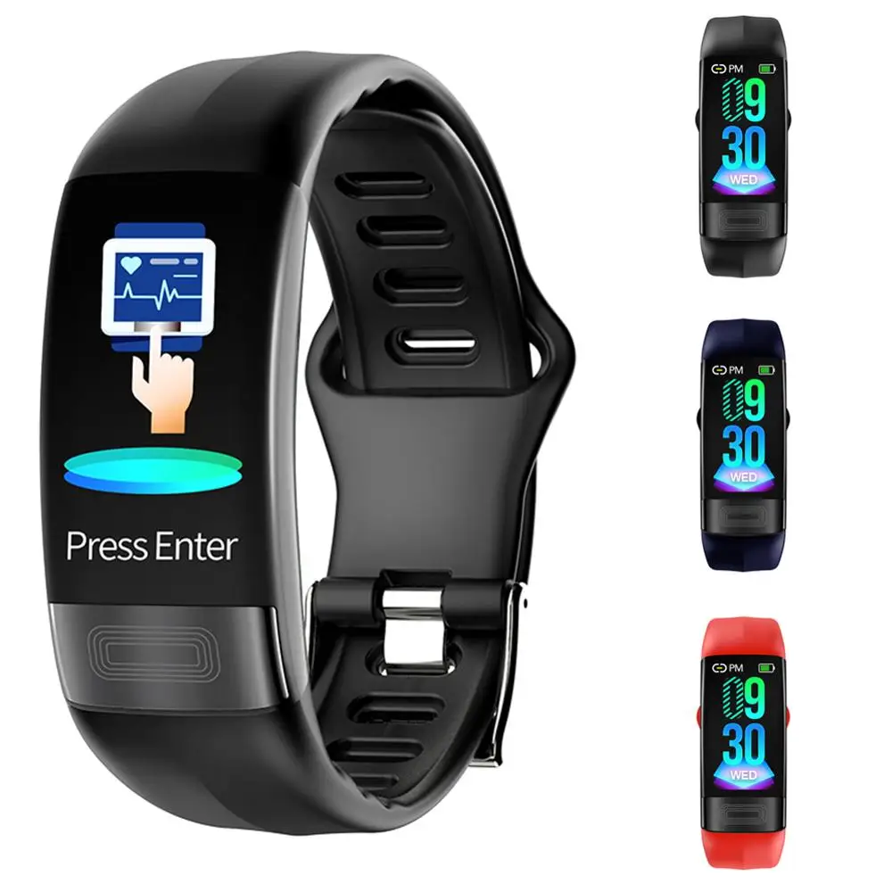 

blood pressure measurement wrist band heart rate monitor ECG HRV smart bracelet watch fitness Activity tracker