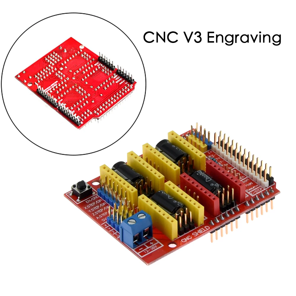 Детали 3D принтера Reprap Shield CNC V3 гравировальный станок A4988 / DRV8825 шаговый двигатель