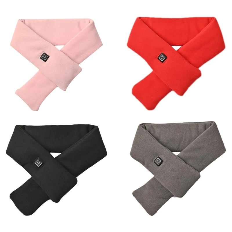 3 Temperature Level Heated Scarf, Unisex Warm Windproof Heating Scarf