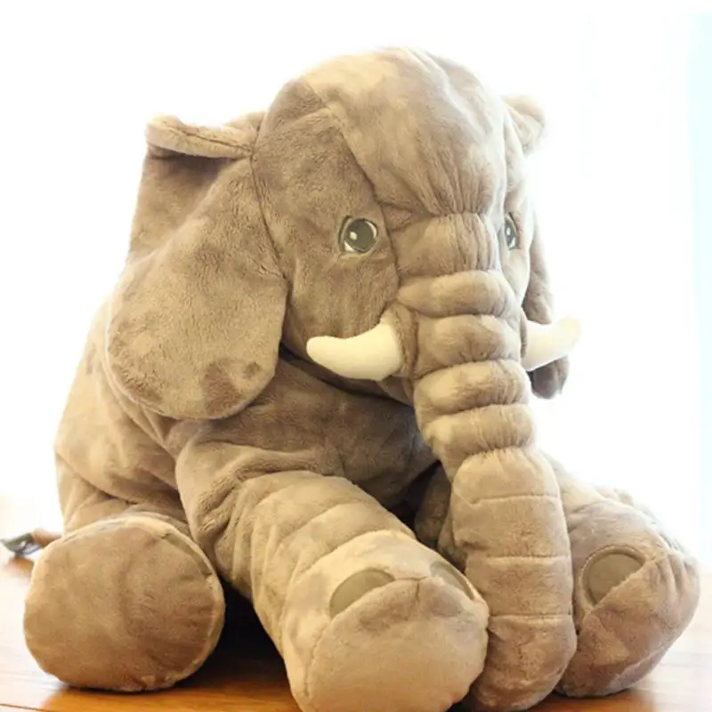 Большой плюшевый слон игрушка мягкая детская подушка слон кукла Спящая задняя Подушка постельные принадлежности подарок на день рождения праздник подарок