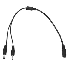 30 см 5,5x2,1 мм 1 Женский до 2 штекер DC разъем питания CCTV сплиттер камеры кабель