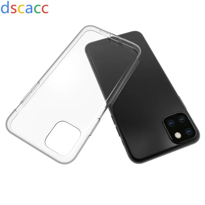 DSCACC прозрачный мягкий ТПУ чехол для iPhone 11 6,1 11pro 5,8 11 PRO MAX 6,5 X XS 5,8 XS Max 6,5 100 шт