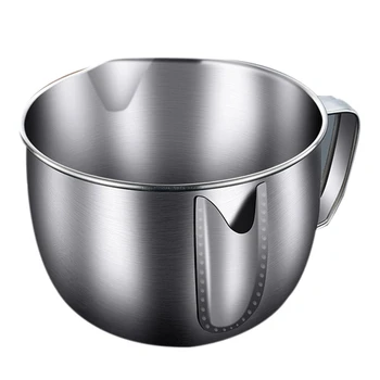 

Pot Soup Kitchen Cooking Handle Filter Gravy Oil Separating Bowl Divided Stainless Steel Strainer Tool Home