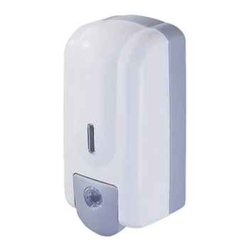 

Hand Press Soap Dispenser Wall-mounted Liquid Soap Holder Refillable Empty Soap Container for Home Hotel (White)