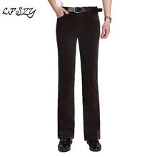 Мужские повседневные брюки осень и зима новые толстые мужские повседневные брюки кашемировые брюки мужские свободные вельветовые расклешенные брюки