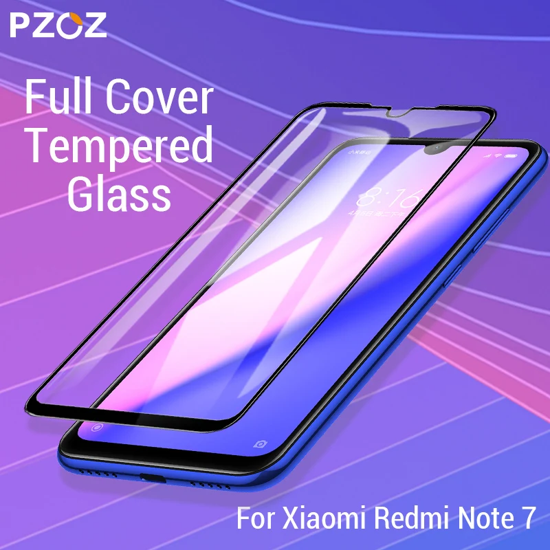 PZOZ For Xiaomi Redmi Note 9s 7 8 K20 7A Mi Note 10 CC9e Pro A3 9 Mi9 Screen Protector Full Cover Tempered Glass Protective Film|Phone Screen Protectors| - AliExpress