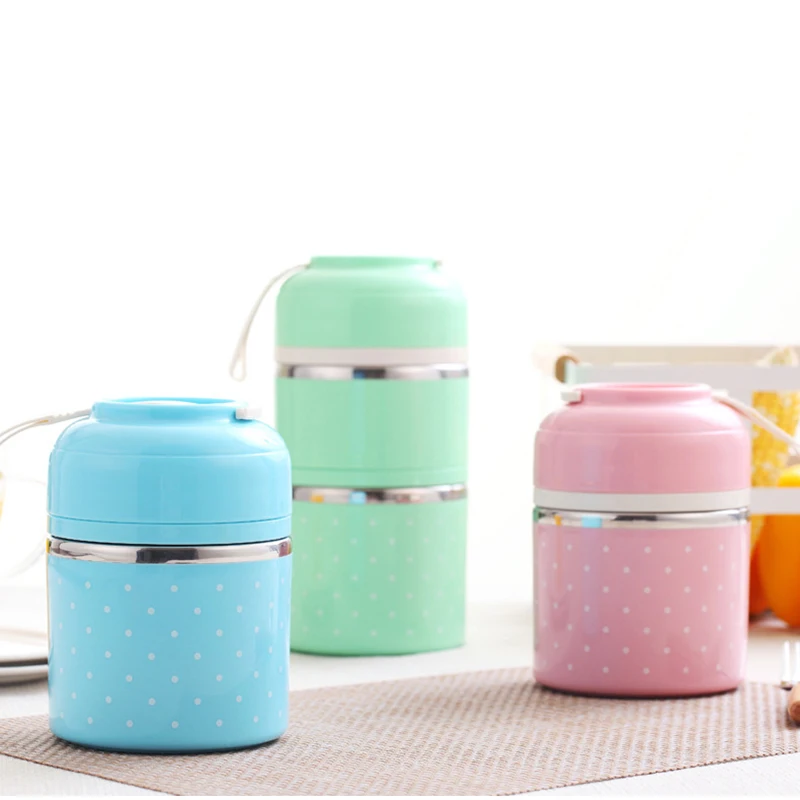 

Newly Stainless Steel Lunch Box Multi-layer Portable Insulated Leakproof Breakfast Box for Picnic