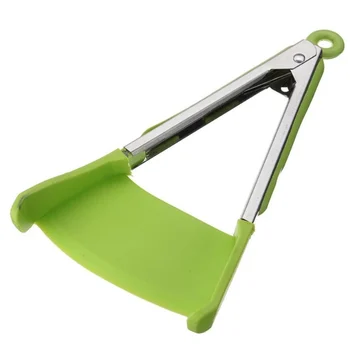

Kitchen High Temperature Resistant Spatula Clip 2 In 1 Silicone Shovel Clip Non-Stick Shovel Clip Multifunction Shovel Clip