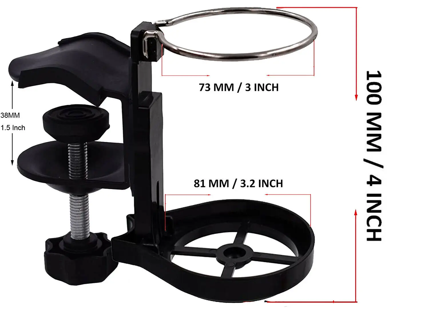 Home Office Table Desk Side Clip Water Drink Beverage Soda Coffee Mug Holder