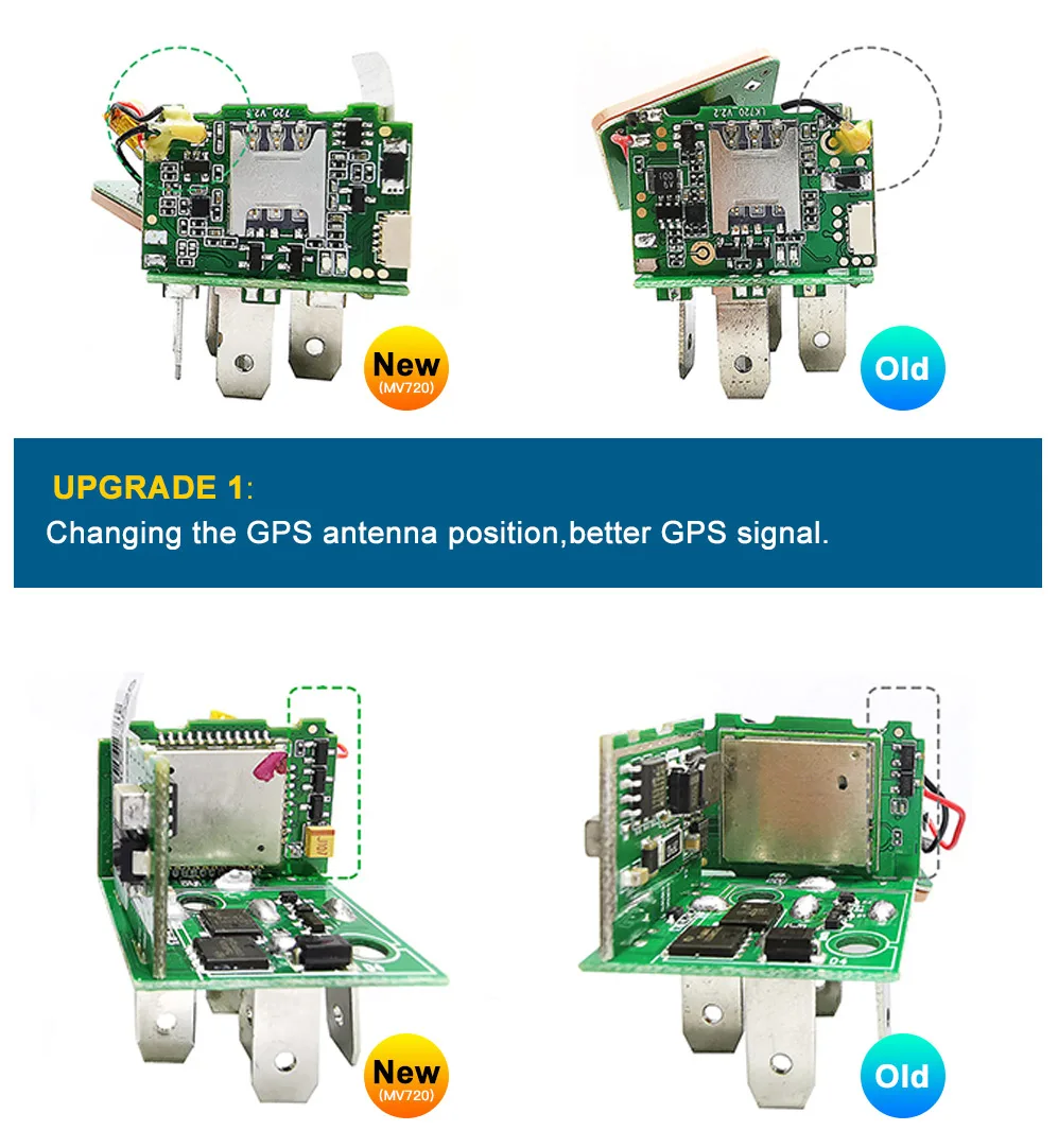 Mais novo MV720 Relé GPS Rastreador Alarme