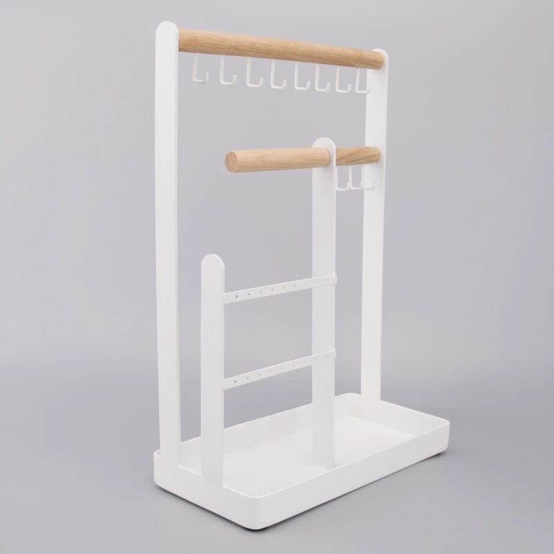

Hot New Jewelry Rack Jewelry Storage Rack Home Princess Wrought Iron Hanging Earrings Necklace Studs Display Stand