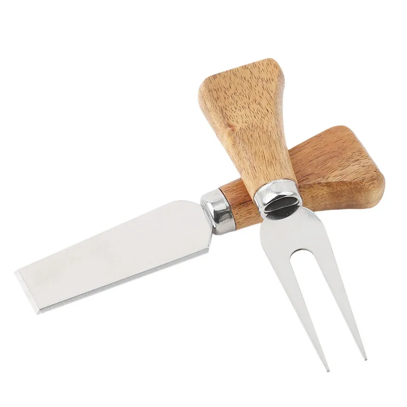 Полезные 4 шт. Набор ножей бард набор из дуба бамбука деревянная ручка нож для сыра слайсер набор кухонных инструментов для приготовления пищи Cheedse резак аксессуары