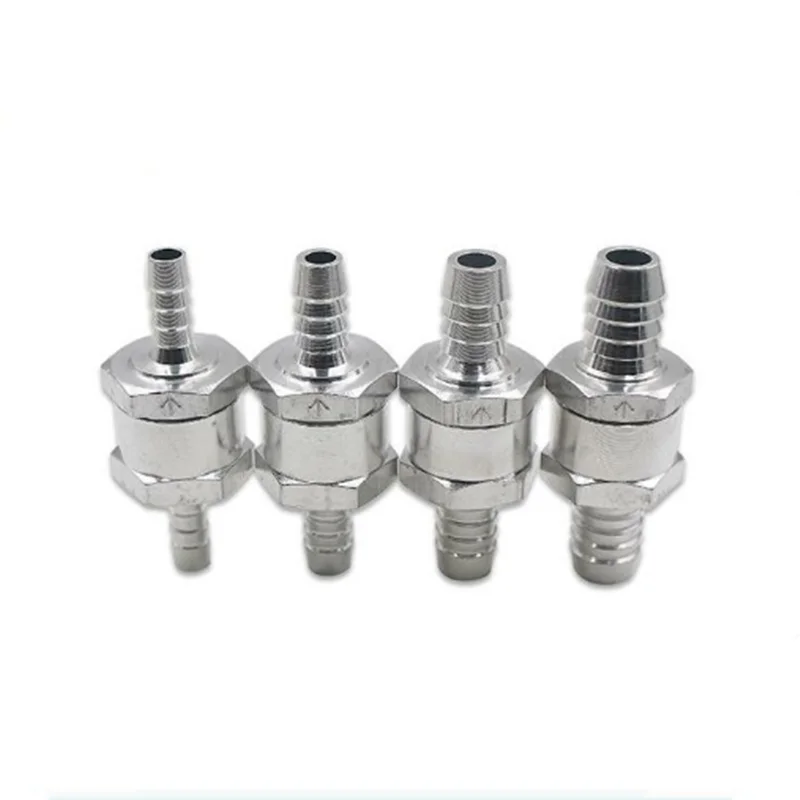 

One Way 6/8/10/ 12mm 4 Size Valves Aluminium Alloy Fuel Non Return Check Valve One Way Fit Carburettor