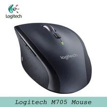 Оригинальная лазерная беспроводная мышь logitech M705, поддержка официальной проверки, 2,4 ггц, 1000 точек/дюйм, для Windows 10/8/7