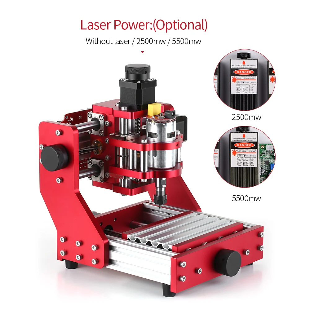 

Hot Mini CNC Router 1310 2500mw/5500mw CNC Metal Engraving Milling Machine Kit PCB Wood Milling Laser Machine Engraver