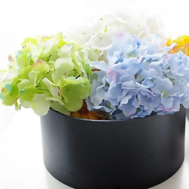 

30pcs 20cm Artificial Hydrangea Flower Head For Diy Wedding Wall Flower Bouquet Wreath Garland Home Decorative Flower