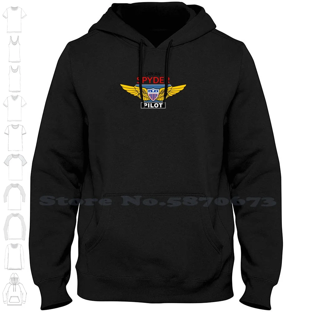 Can-Am Pilot Streetwear Sport Felpa Con Cappuccio Can Am Pilot Ryder Moto Trike Bike Bikers Logo