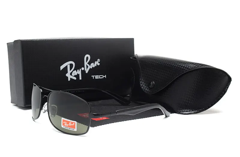 RB3480-2 RayBan RB3480 квадратные поляризационные солнцезащитные очки мужские UV400 зеркальные солнцезащитные очки для вождения винтажные Lunette De Soleil Homme - Цвет: RB3480-2