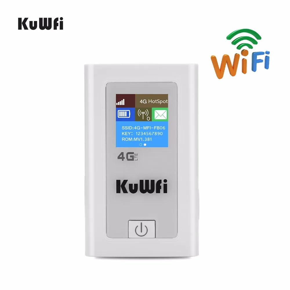 KuWFi Wireless 4G Router 150Mbps Mobile Wi-Fi Hotspot Router Portable Pocket WiFi Modem High Speed WiFi Routers For Travel, Lapt